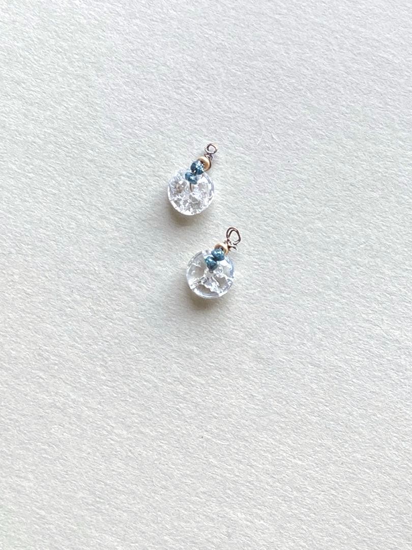no.0390 ブルーダイヤモンドとspark crystal