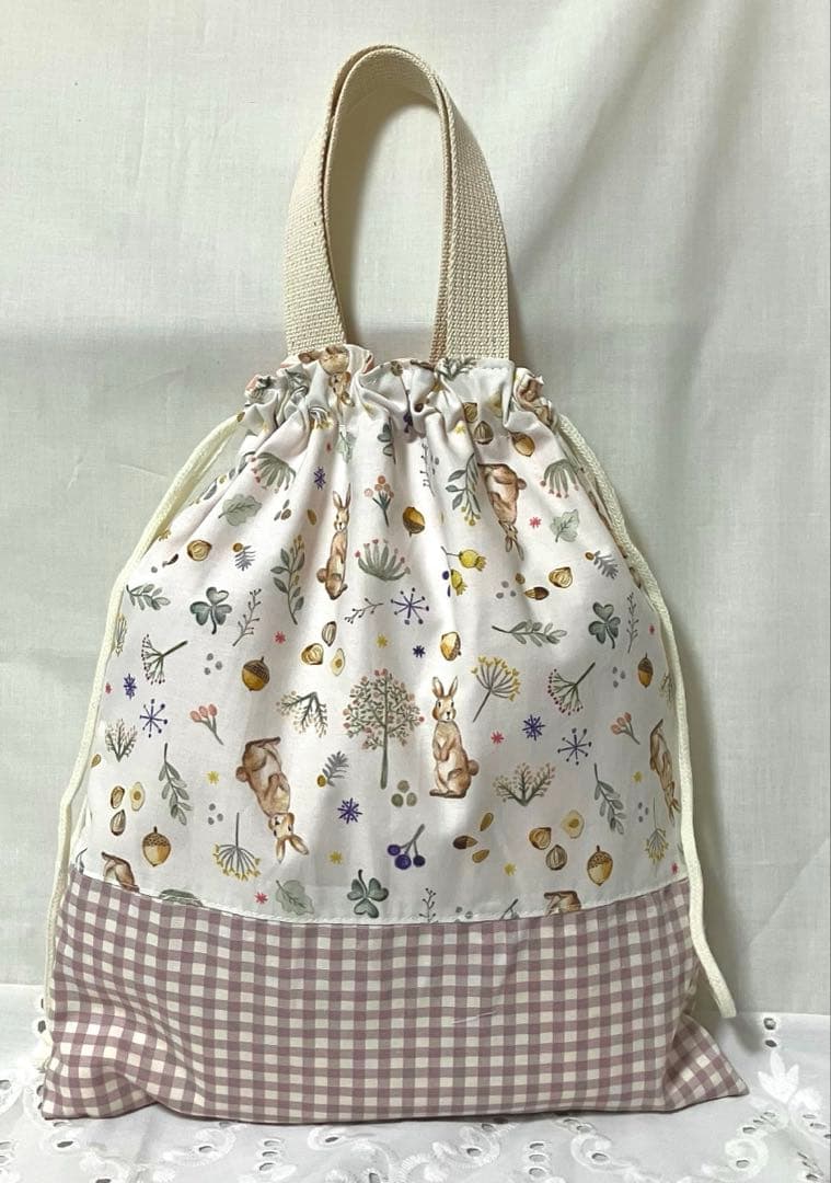 入園入学グッズ レッスンバックシューズケース体操着袋3点セットハンドメイド女の子