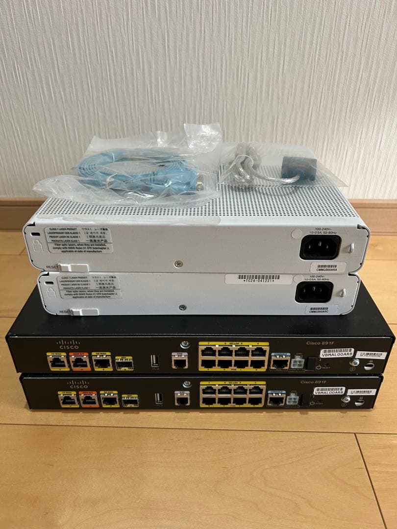 【CCNA、CCNP】静音セット 6台セットCisco 891FJ、2960