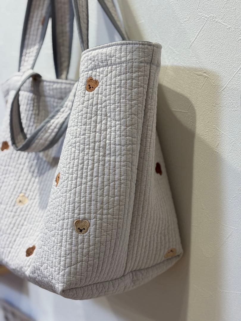セール　特大　ヌビバッグ　クマ刺繍　マザーズバッグ　トートバッグ　イブル