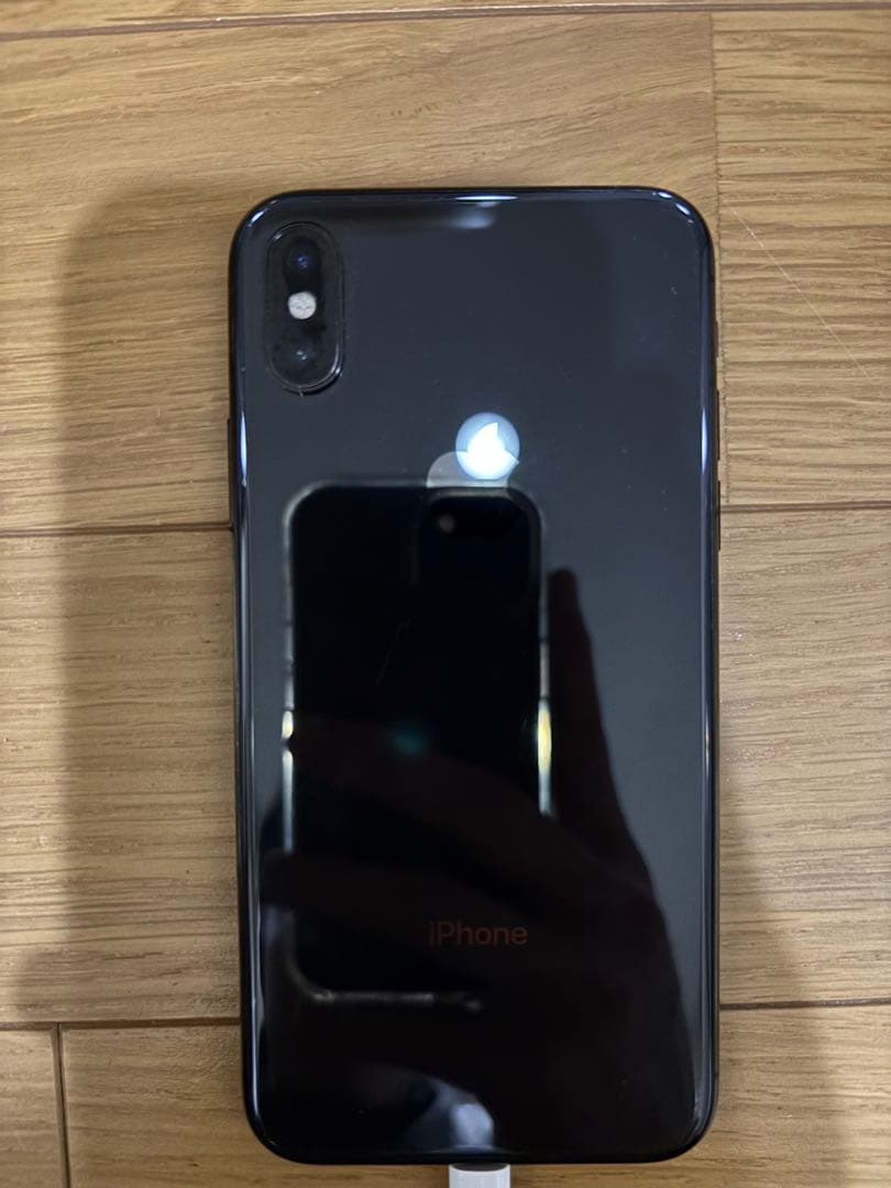 iPhoneX スペースグレー 64GB ひび割れあり