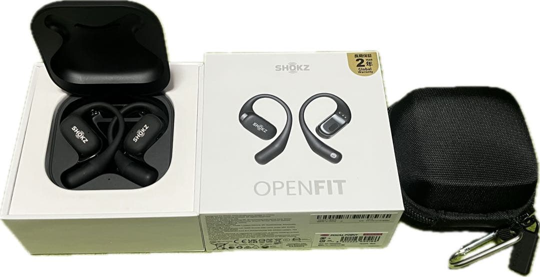 【るぱん】Shokz OpenFit 骨伝導イヤホン ワイヤレス ケース付