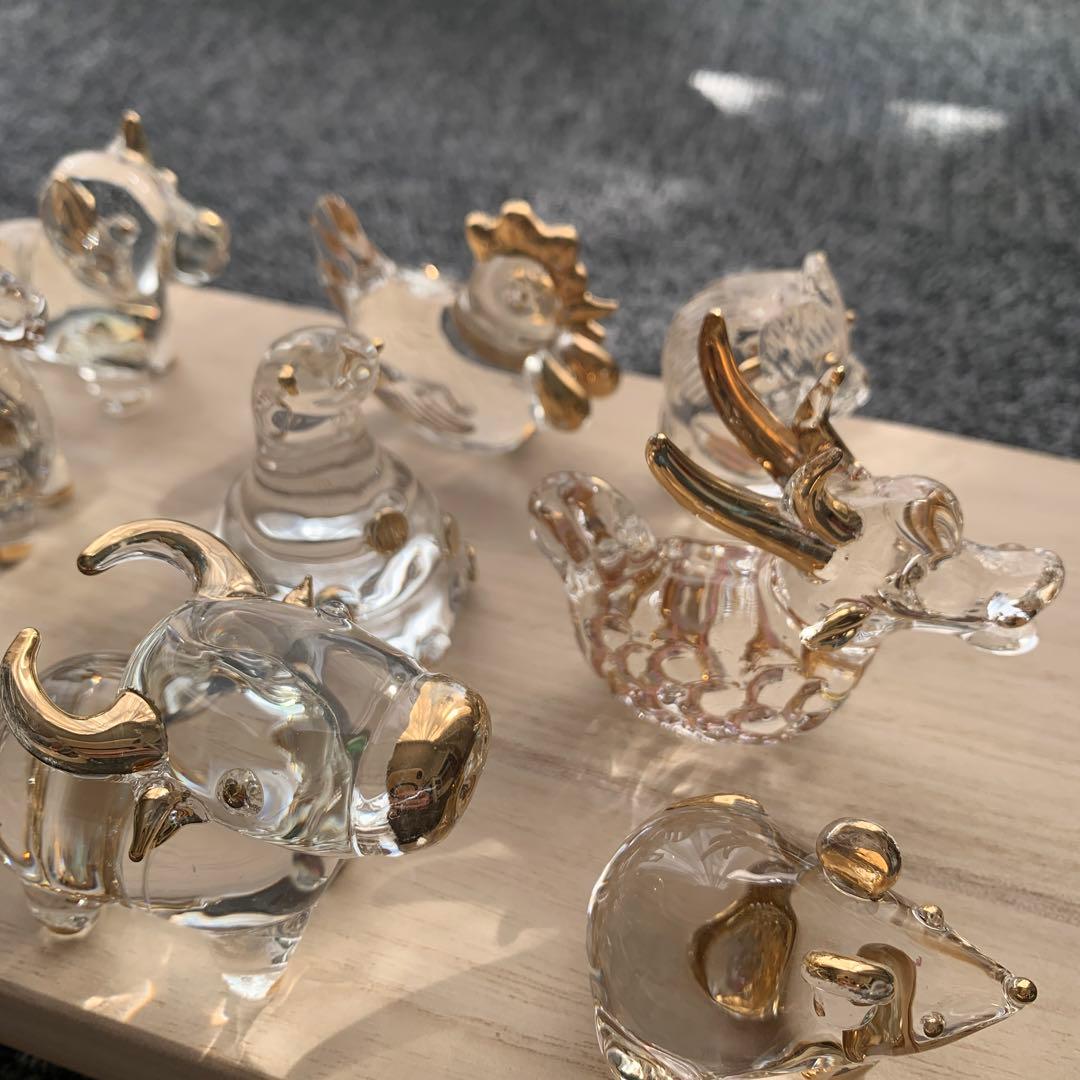 クリスタル干支動物12体セット