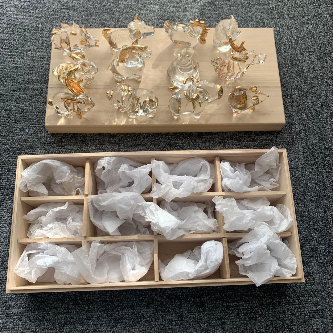 クリスタル干支動物12体セット