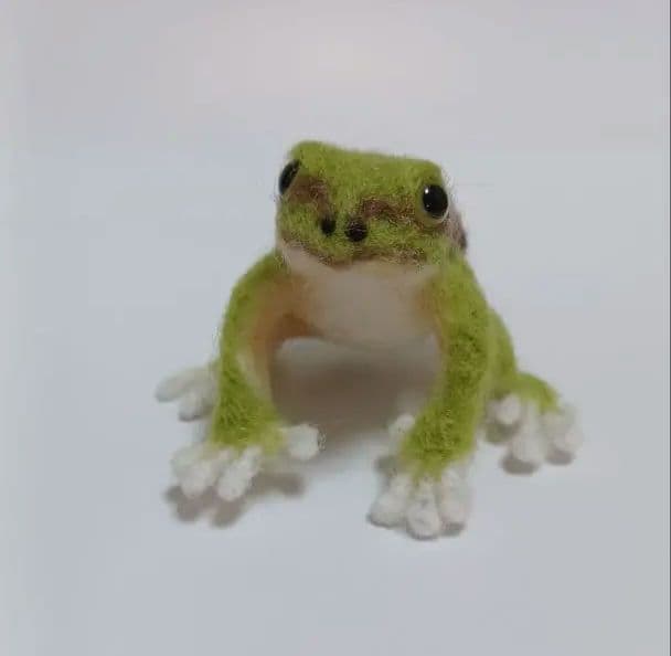 カエル羊毛フェルト