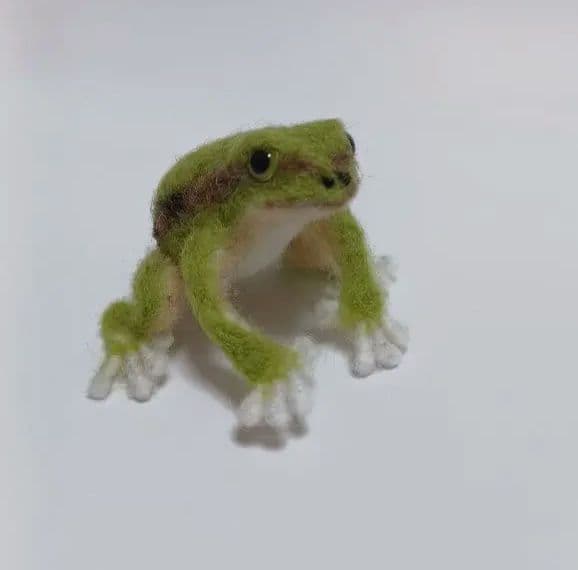 カエル羊毛フェルト