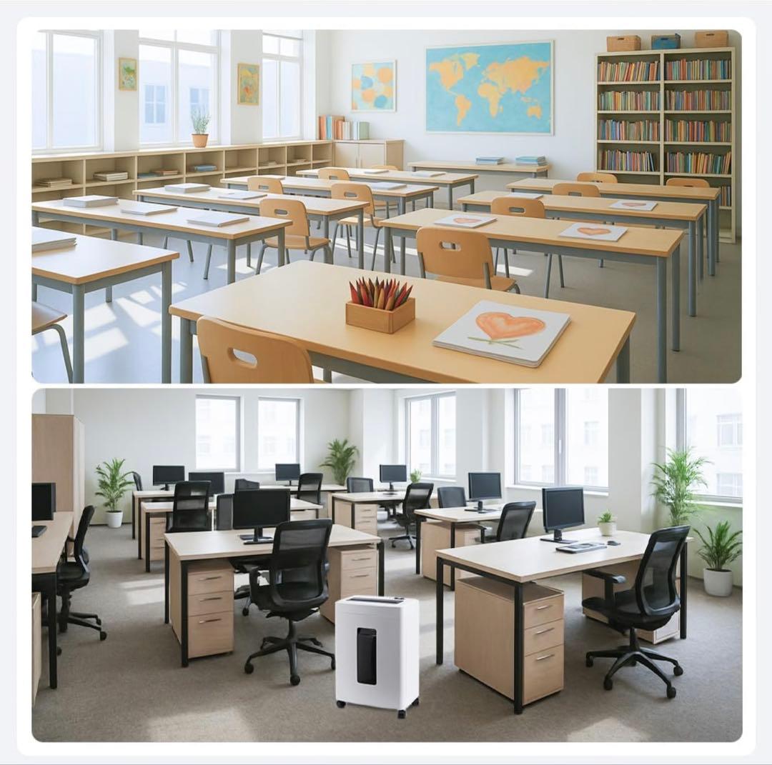 電動シュレッダー 家庭オフィス用　マイクロクロスカット P5 10枚細断 18L
