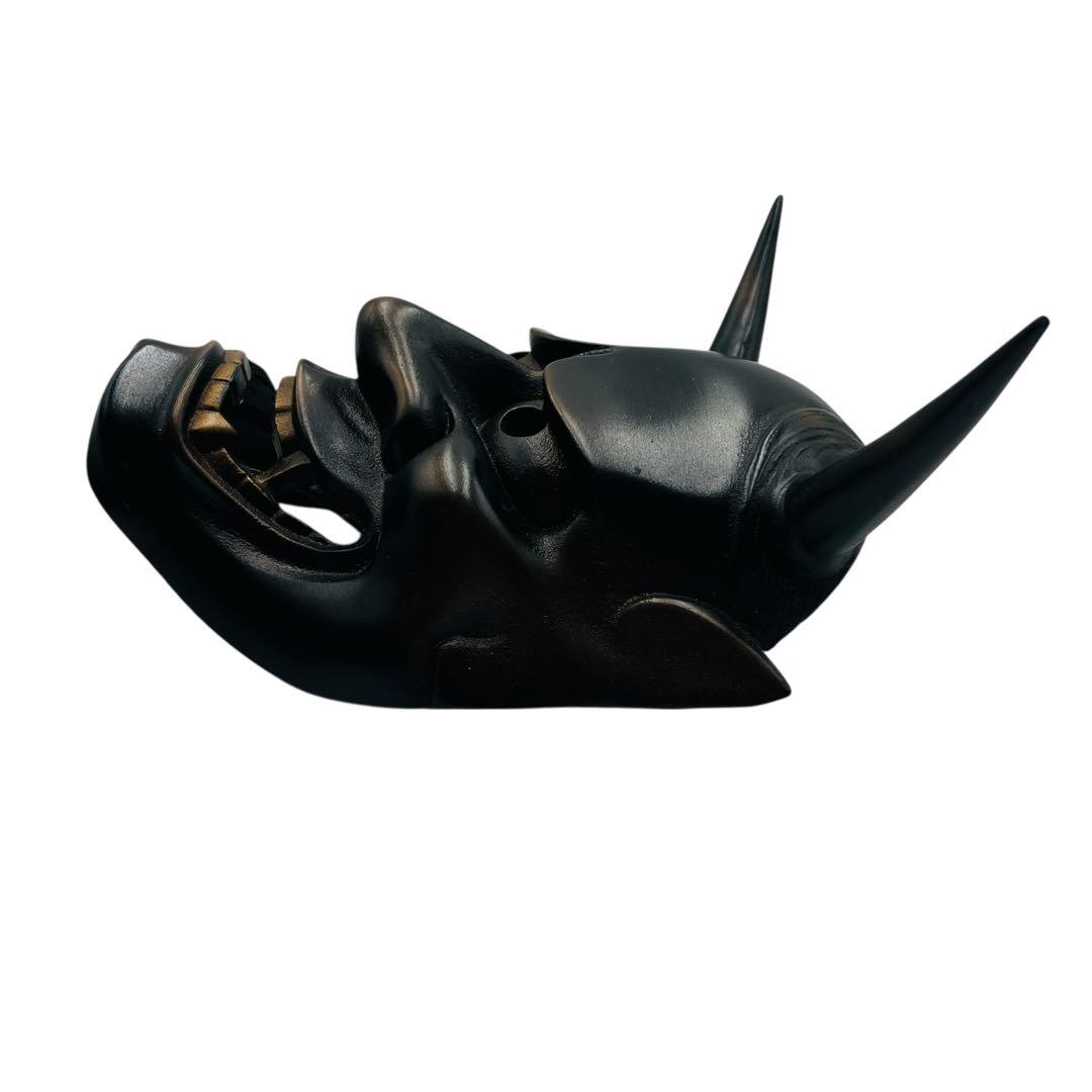 【美品】般若面　金属製　中古品