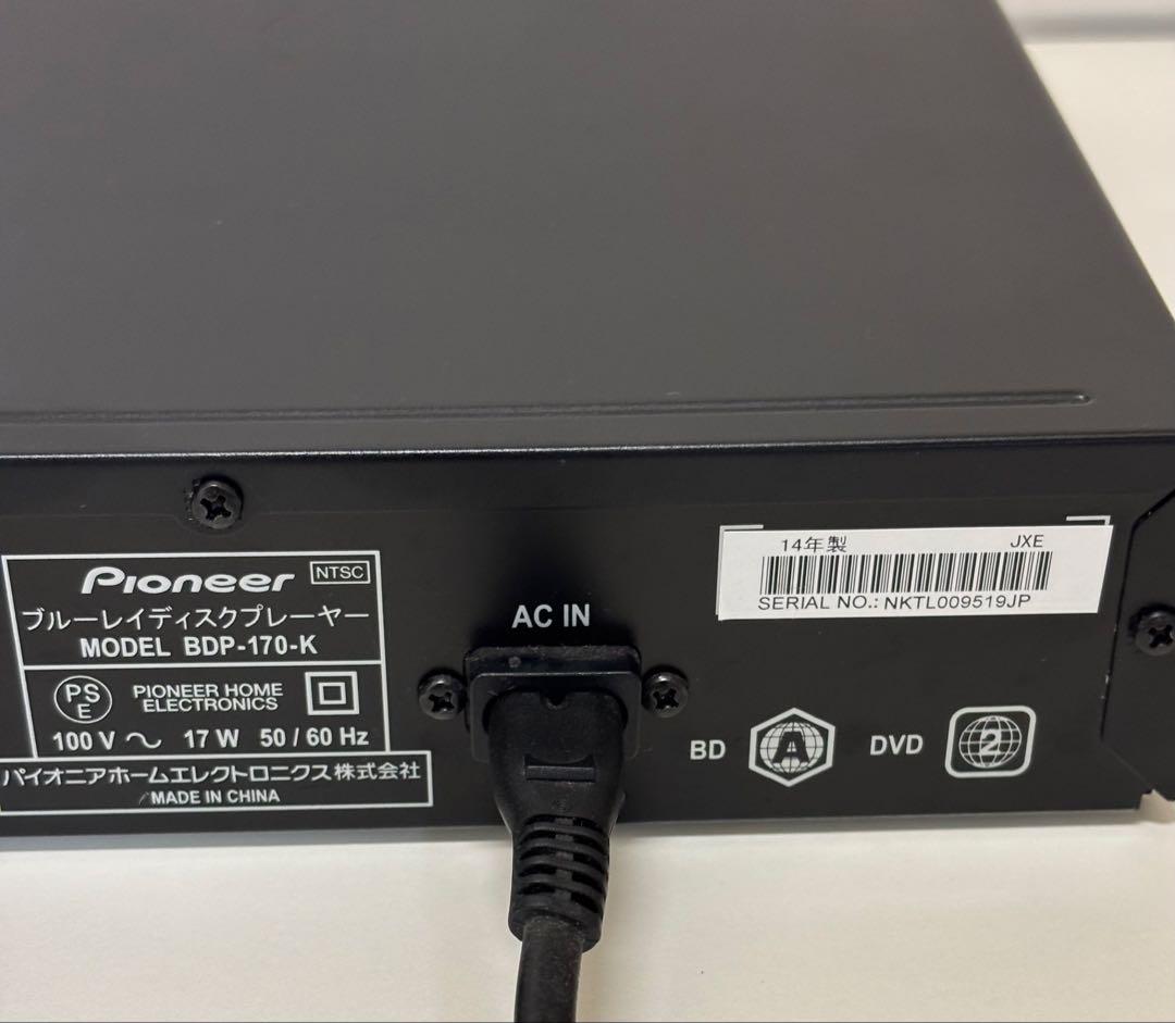 Pioneer BDP‑170‑K Blu-rayプレーヤー 【動作確認済】