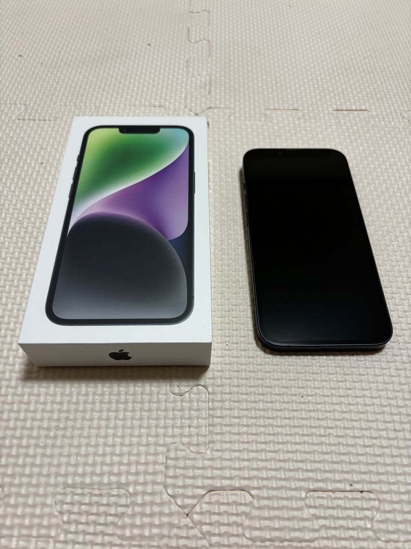 【極美品】iPhone14 本体（ミッドナイト） + 箱