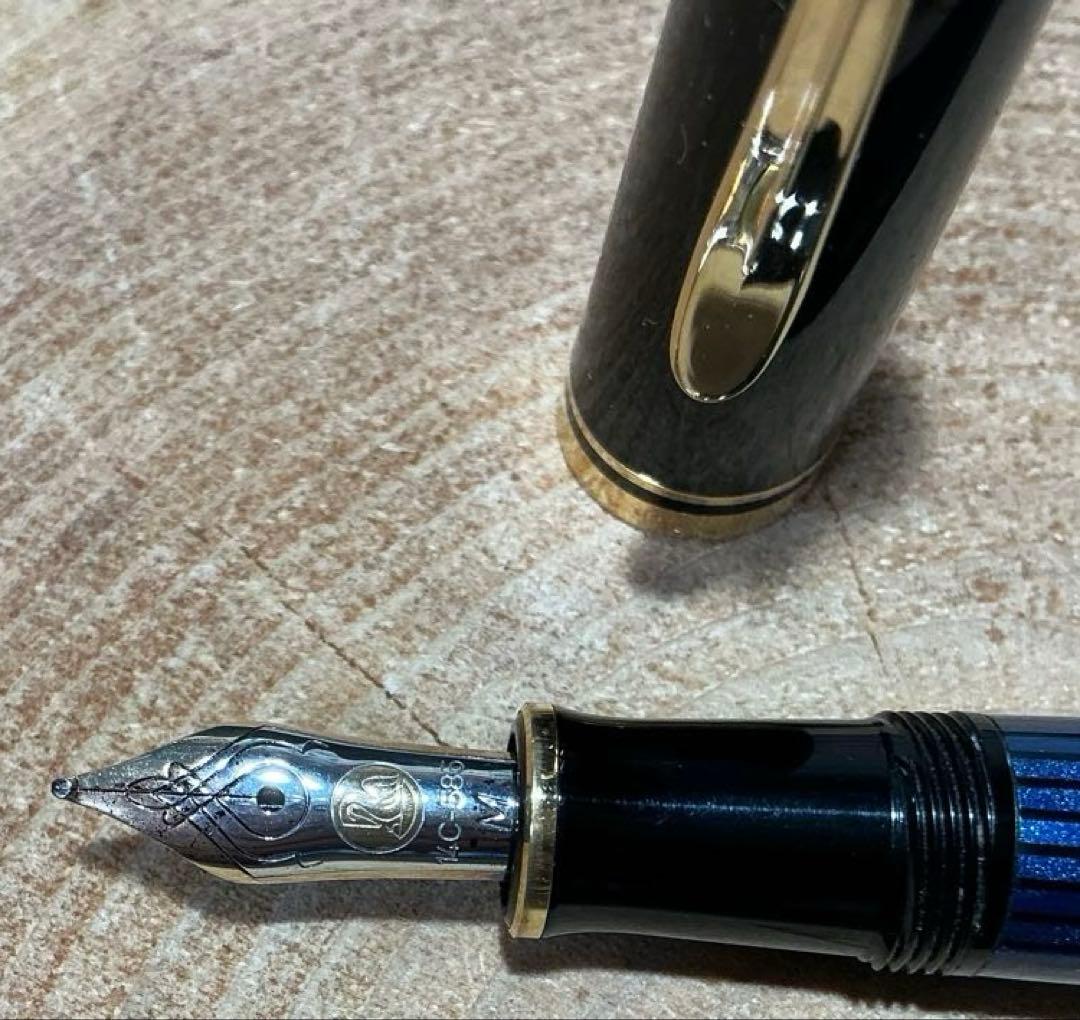 ペリカン Pelikan スーベレーン M400 ブルー縞 万年筆 M