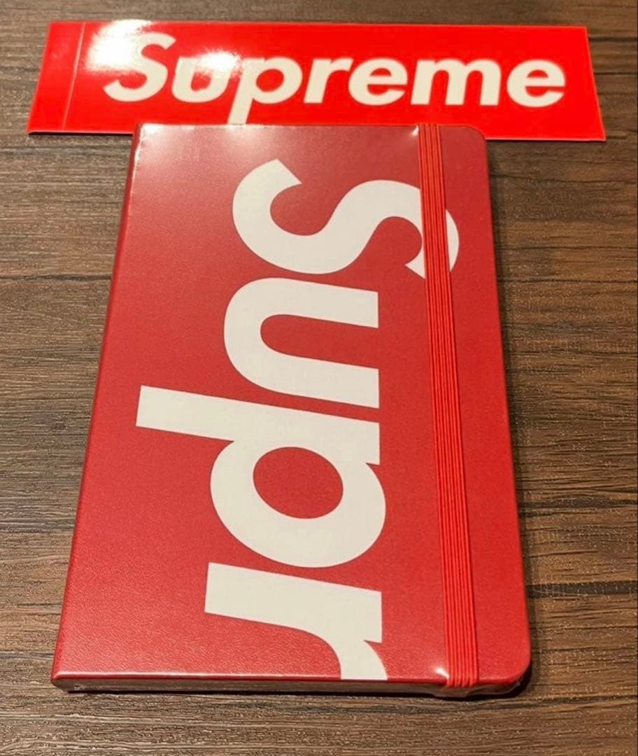 Supreme Moleskine シュプリーム ノート 手帳 ×ステッカー 付