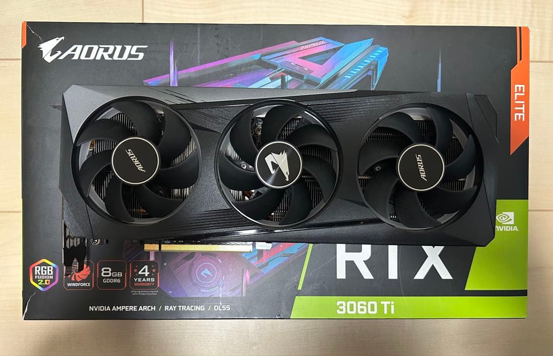 グラフィックボード・グラボ・ビデオカード Rtx 3060Ti Aorus Elite