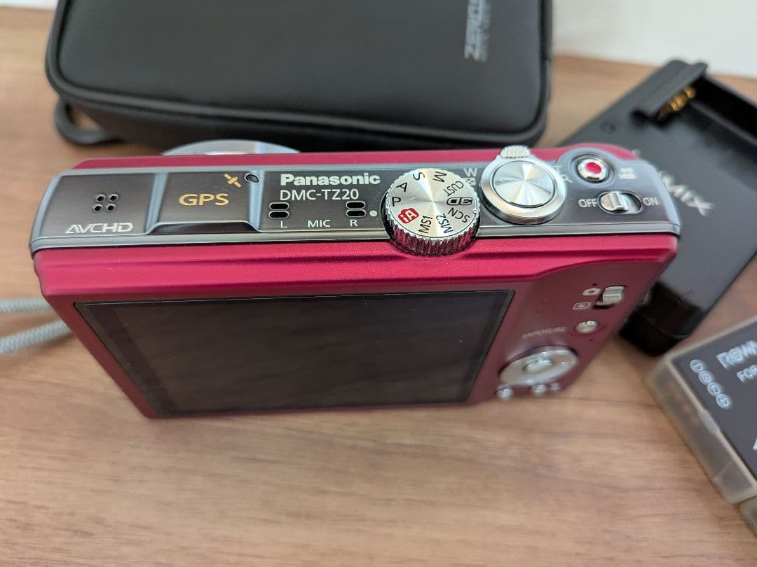 Panasonic DMC-TZ20 赤 コンパクトデジタルカメラ