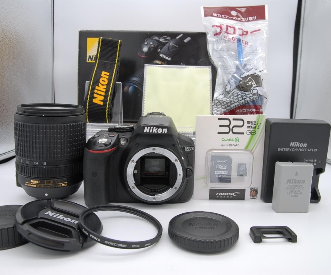 シャッター数458枚 Nikon D5300 レンズキット 美品 動作良好