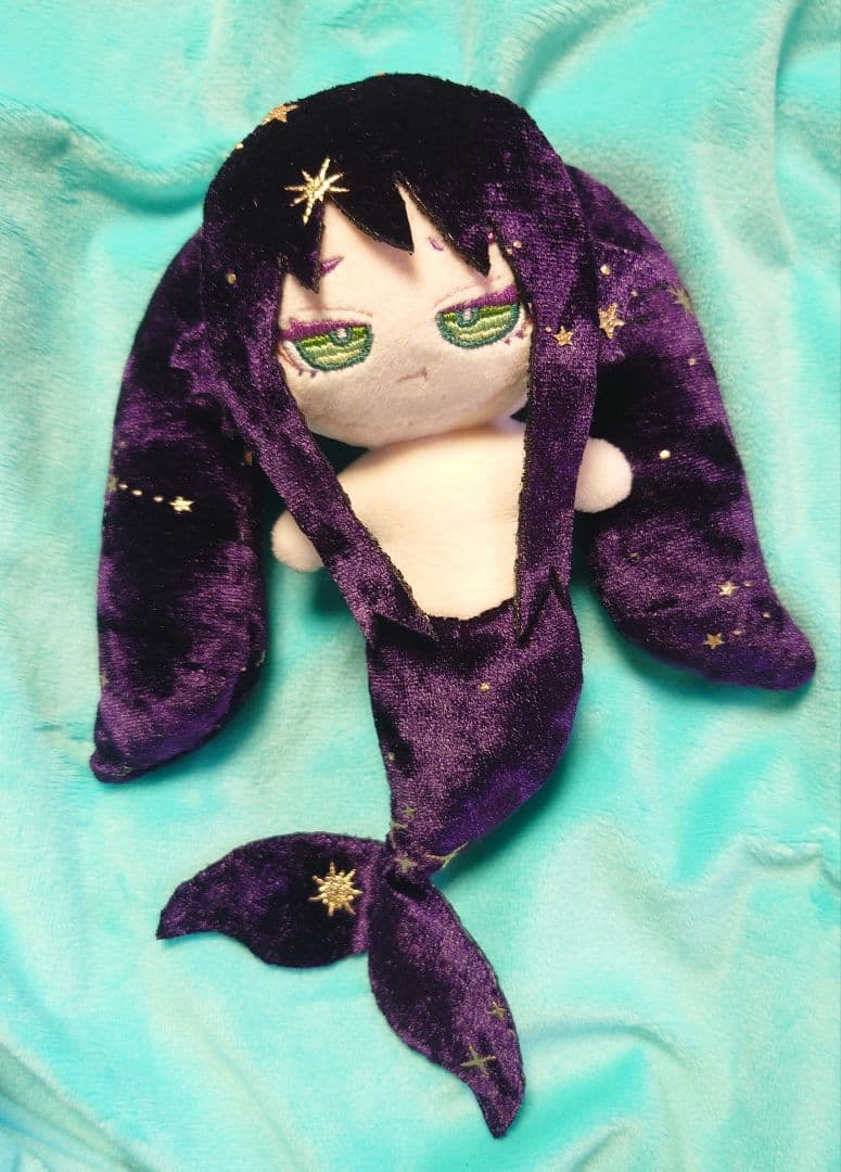 無属性　ぬいぐるみ　オリジナル　ハンドメイド　星屑の人魚ちゃん　ツインテール