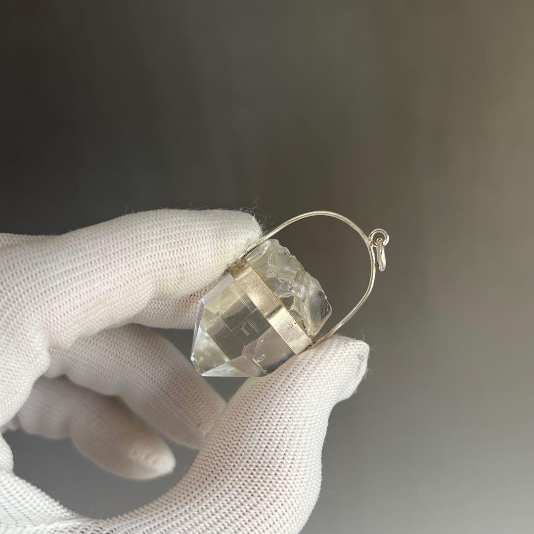 ハンドメイド　透明感とパワーあり　ヒマラヤ水晶　マニハール　ネックレス　6