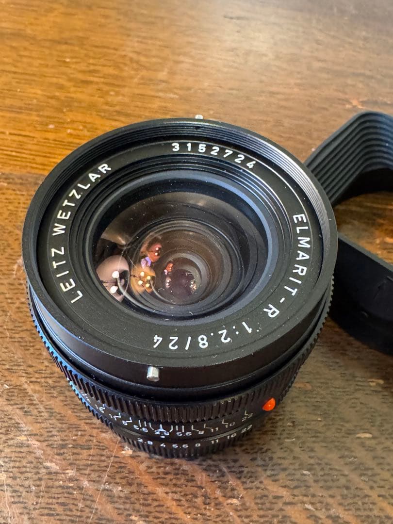【良品】LEICA ELMARIT-R 24mm f2.8 フード付 ライカ