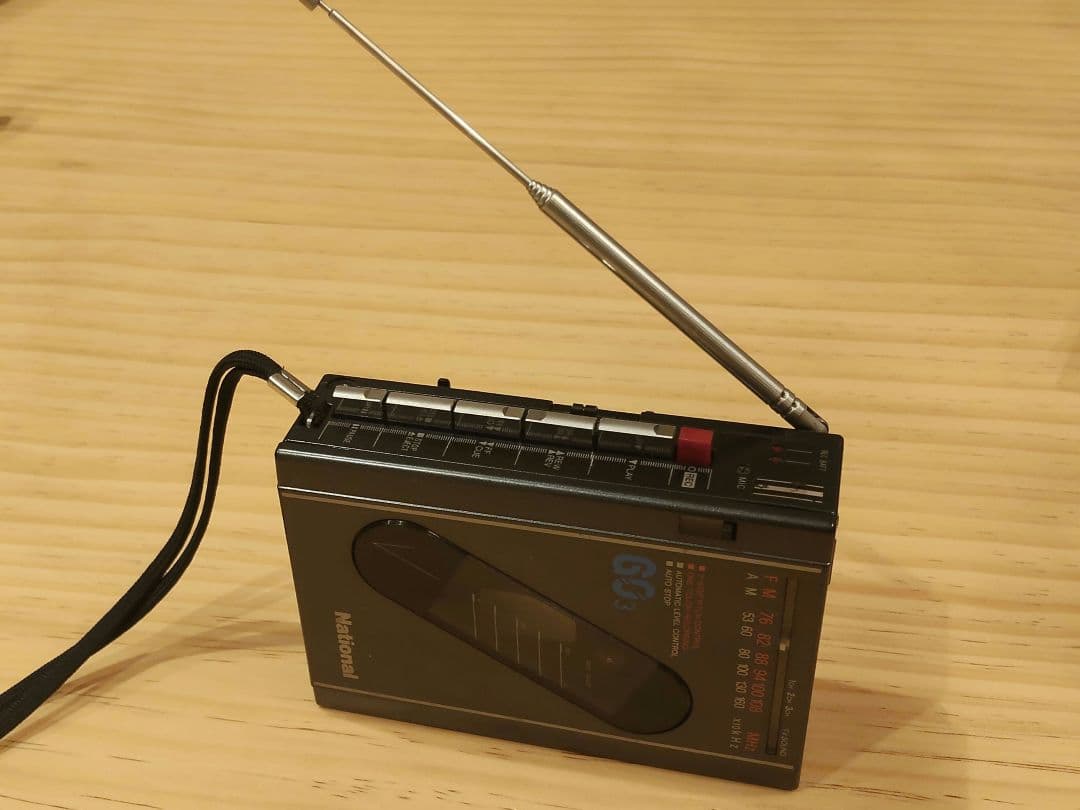 【整備済品】National GO3 カセットプレーヤー 80's