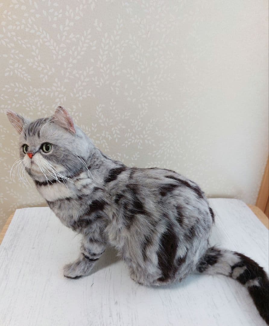 ユ*ナ様 羊毛フェルト　ネコ(アメリカンショートヘア)