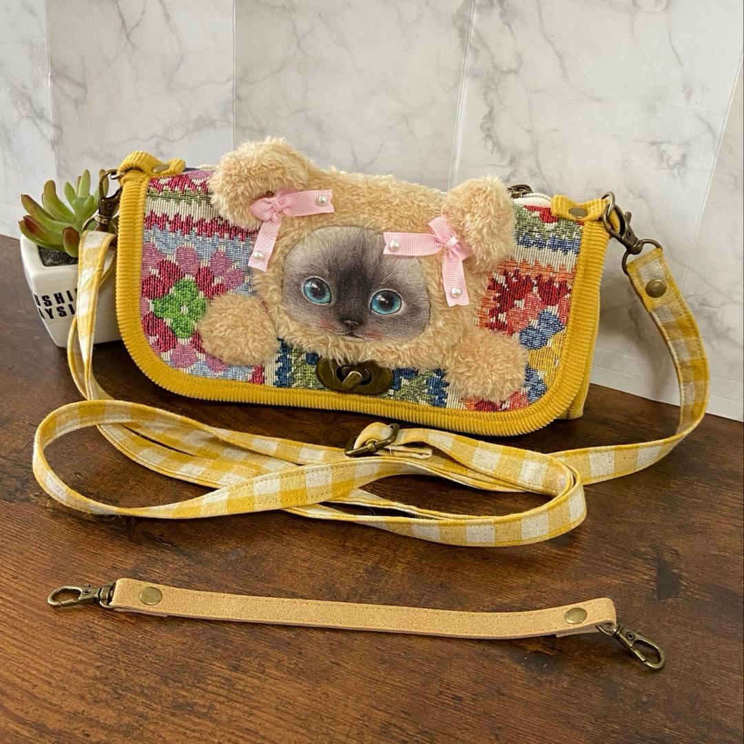 m*e様 コヤンイサムチョン【お財布 バッグ】クラウディ 猫ちゃん ハンドメイド