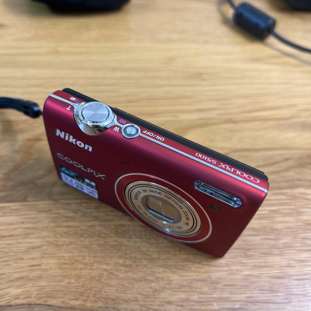 Nikon COOLPIX S5100 レッド コンパクトデジタルカメラ