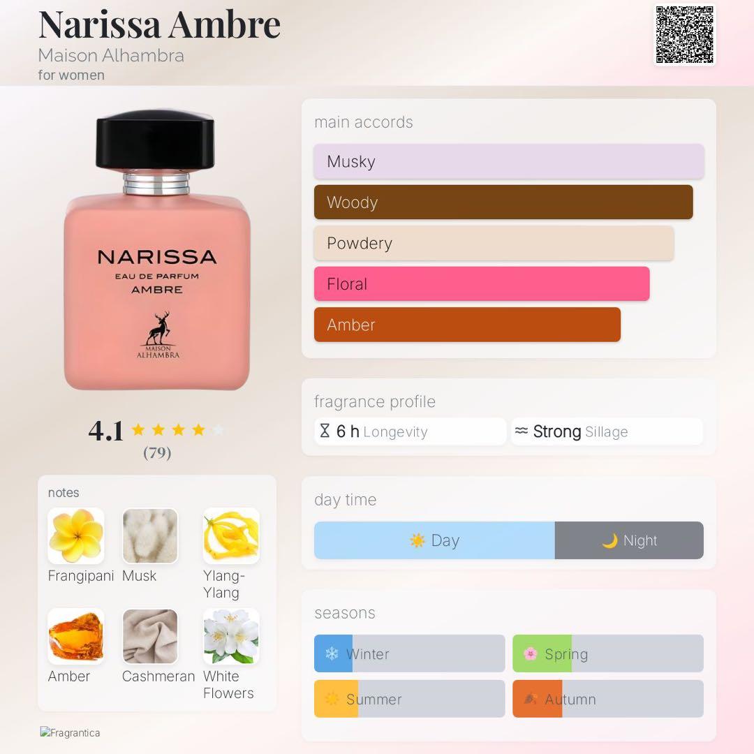 ドバイ香水 Narissa Ambre 100ml