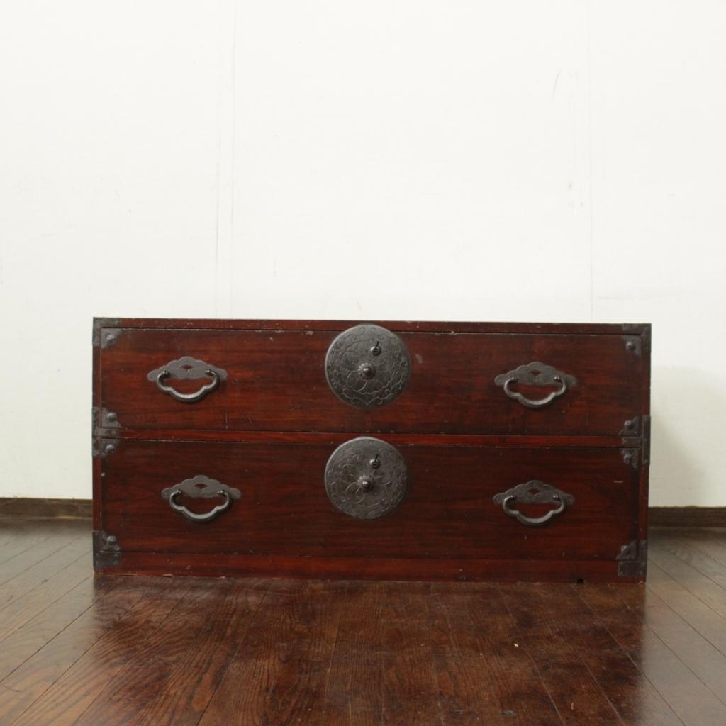 米沢箪笥 桜丸金具 前栗 時代箪笥 ローボード テレビ台