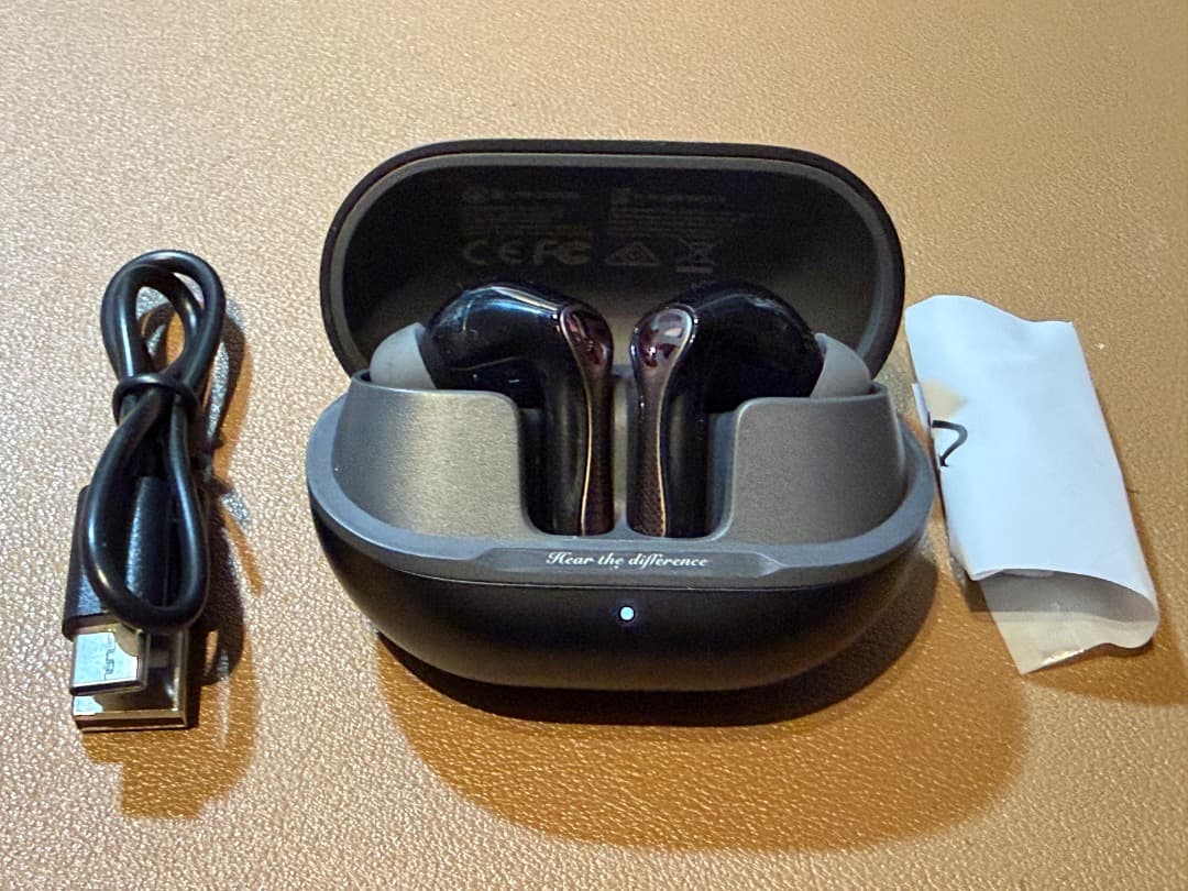 SOUNDPEATS Air5 Proブラック美品 1回のみ視聴ANC LDAC