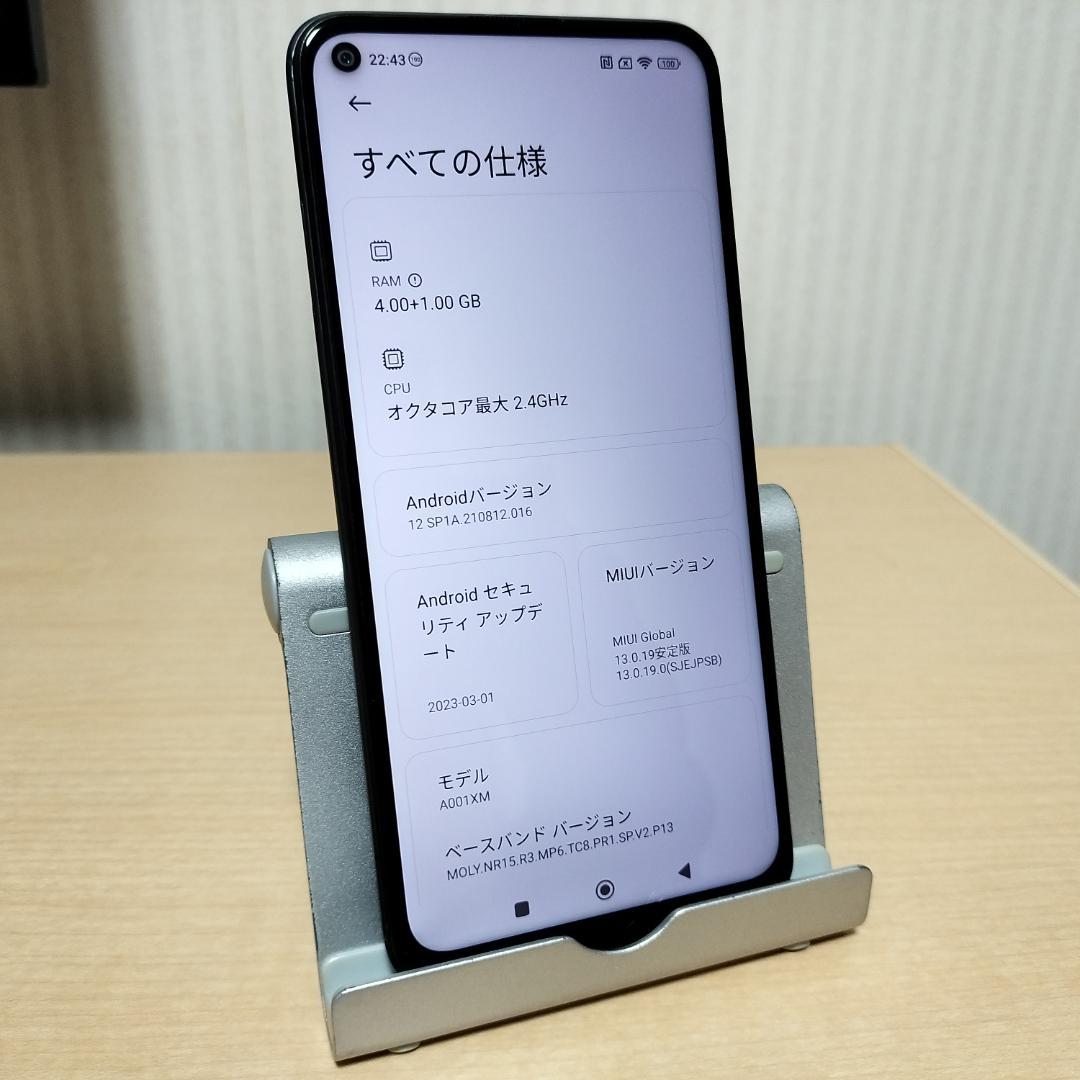 Redmi Note 9T A001XM 4GB/64GB SIMロック解除済