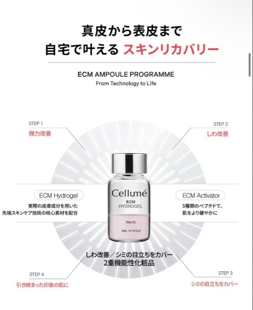 新品　Cellume ECM Ampoule Programme セラムMal.