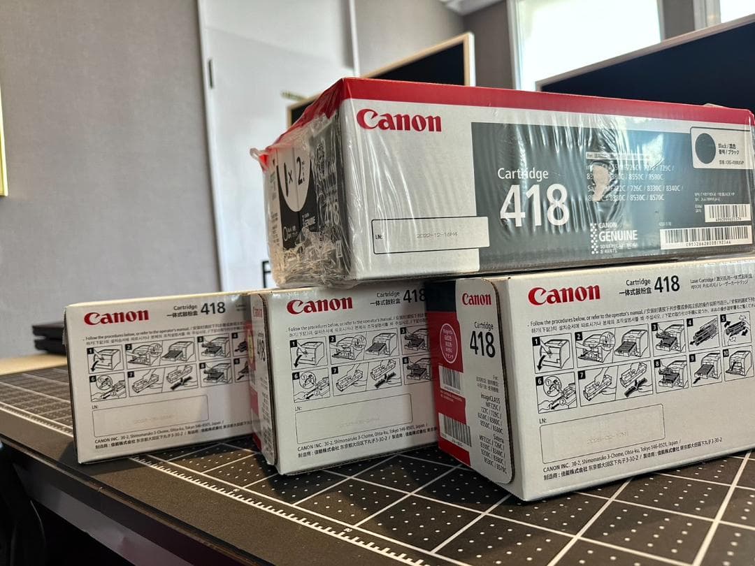 Canon Cartridge 418　純正トナーカートリッジ 5本セット