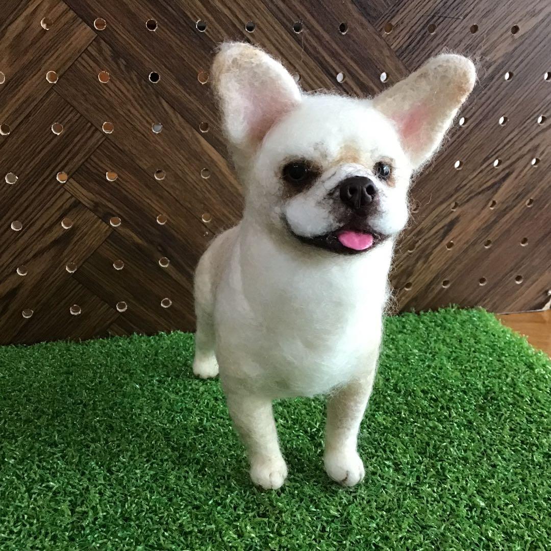 羊毛フェルト フレンチブルドッグ