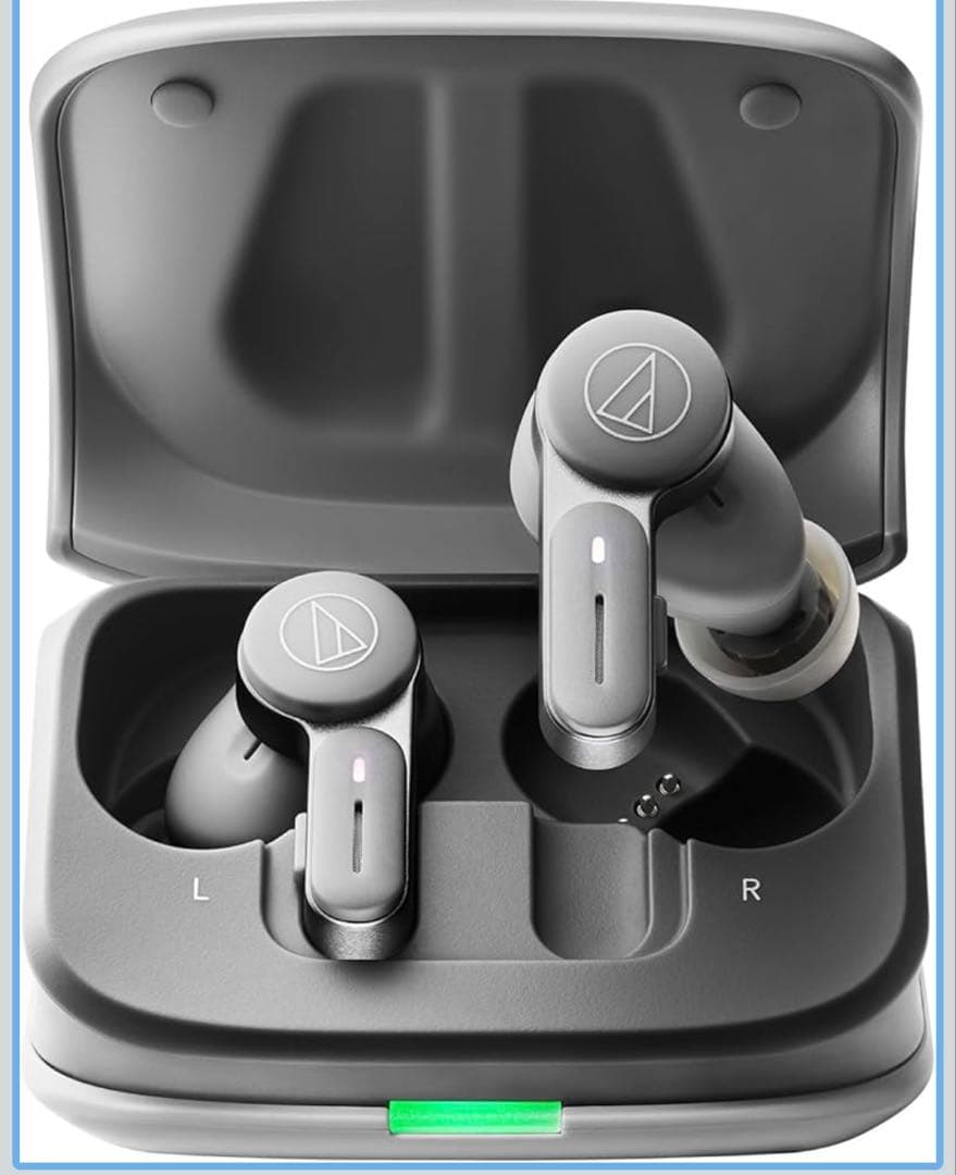 新品audio-technica高音質ワイヤレスイヤホンATH-TWX7 グレー