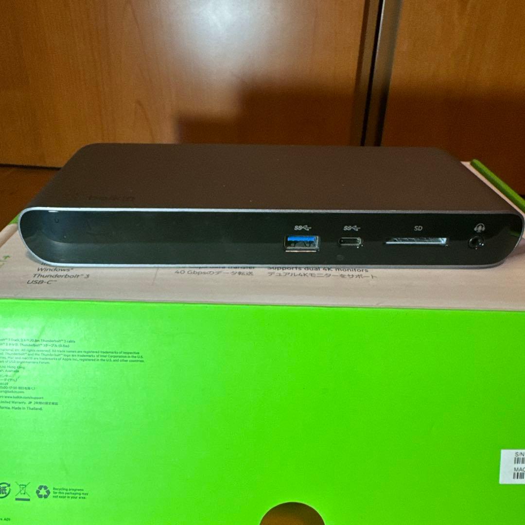 belkin Thunderbolt 3dock ドッキングステーション