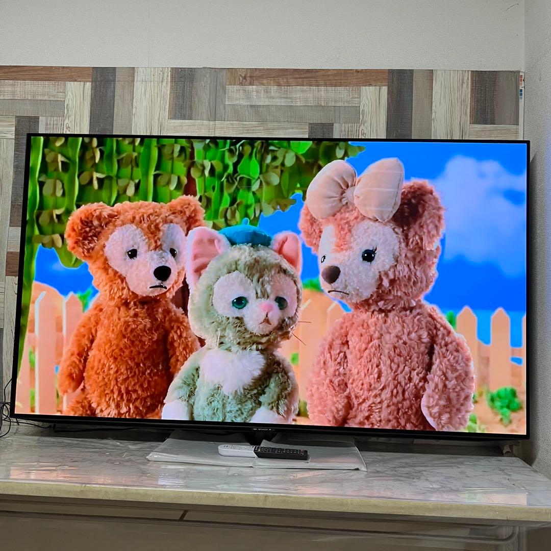 全国送料込❣️SHARP65V型有機ELテレビAndroid TVネット動画◎
