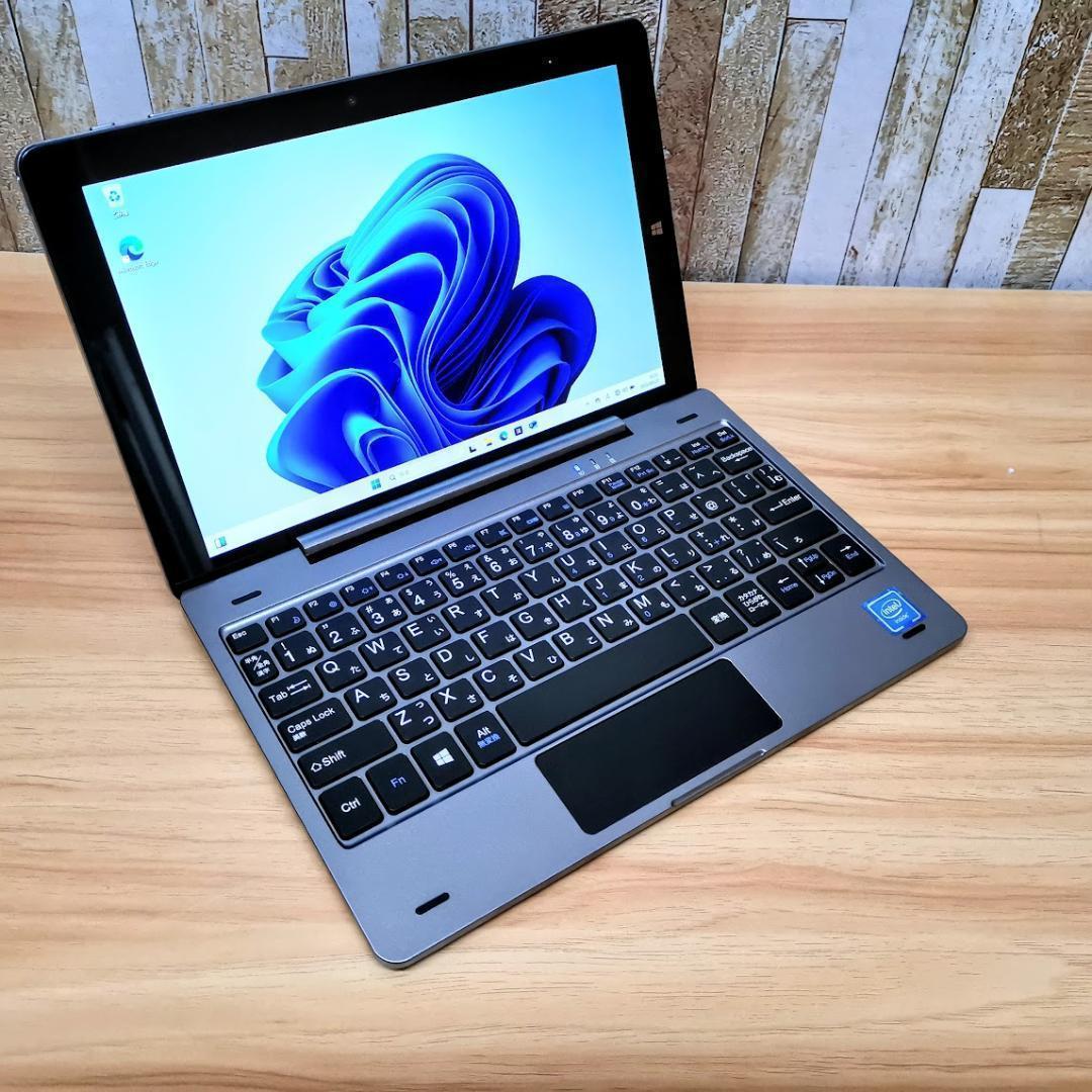 2in1 タブレットにもなる ノートPC 4コアCPU カメラ搭載 オフィス付