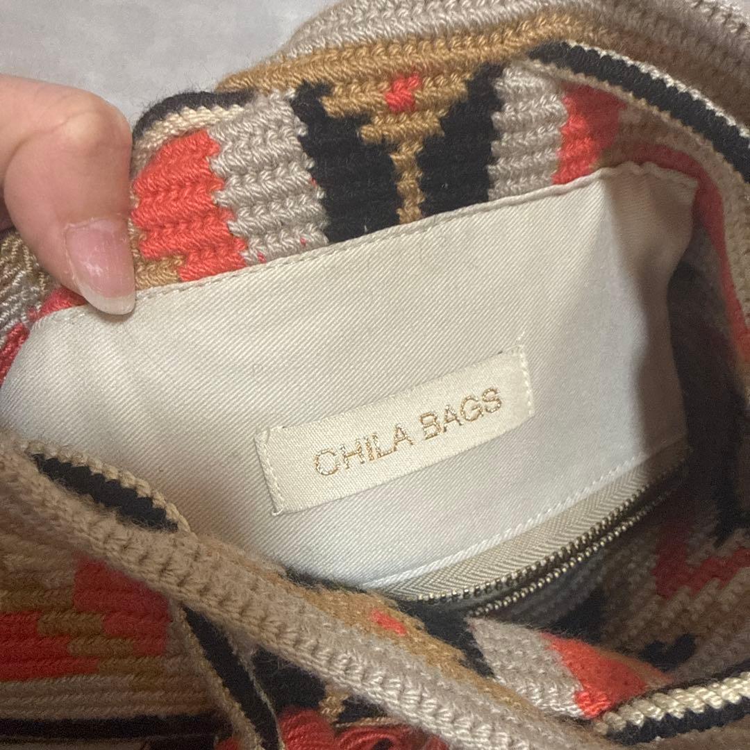 CHILA BAGS 幾何学模様ショルダーバッグ