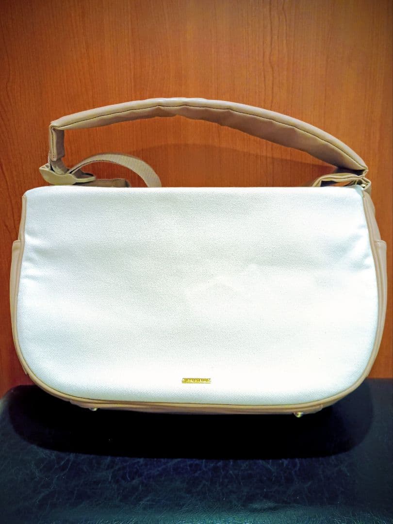 monchéri メッシュ付き キャンバス×エコレザー ペットスリング