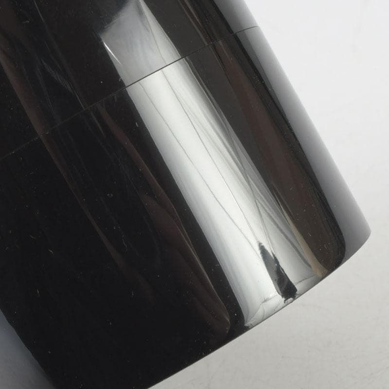 茶道具　高崎秋峰作　黒塗　中次棗　共箱　V　9926