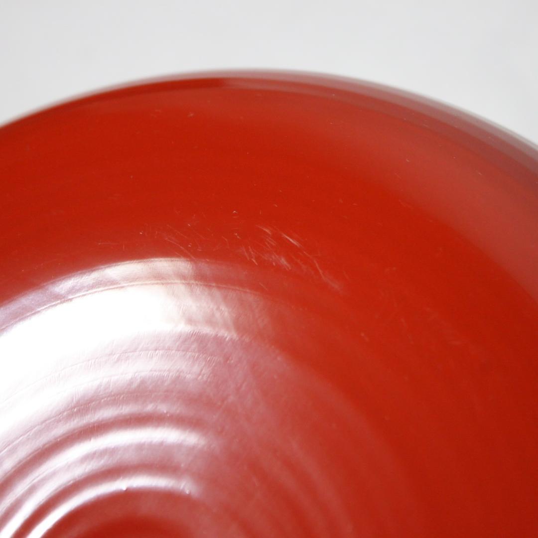 象彦　朱漆器　丸型菓子器　うるし　蓋もの