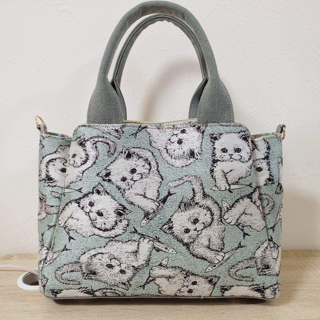《専用》ハンドメイド 3roomsバッグ フランシュリッペ つかまえちゃったねこ