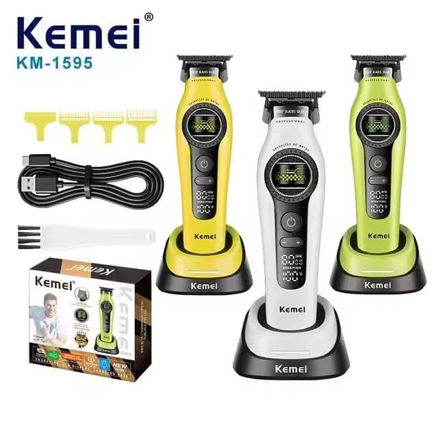 Kemei KM-1595 プロ用コードレストリマー １台
