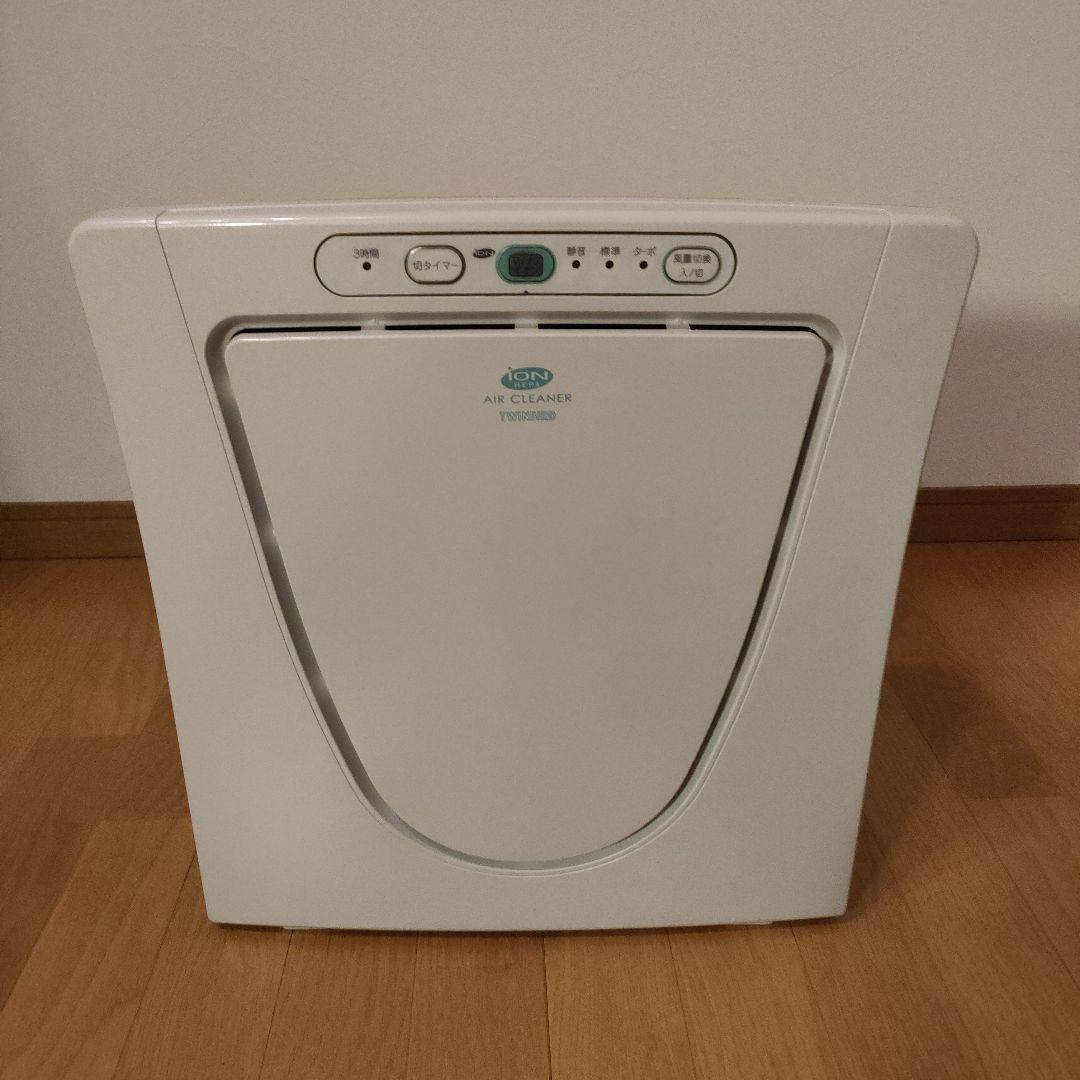 未使用品 TWINBIRD ツインバード 空気清浄機 マイナスイオン発生 12畳