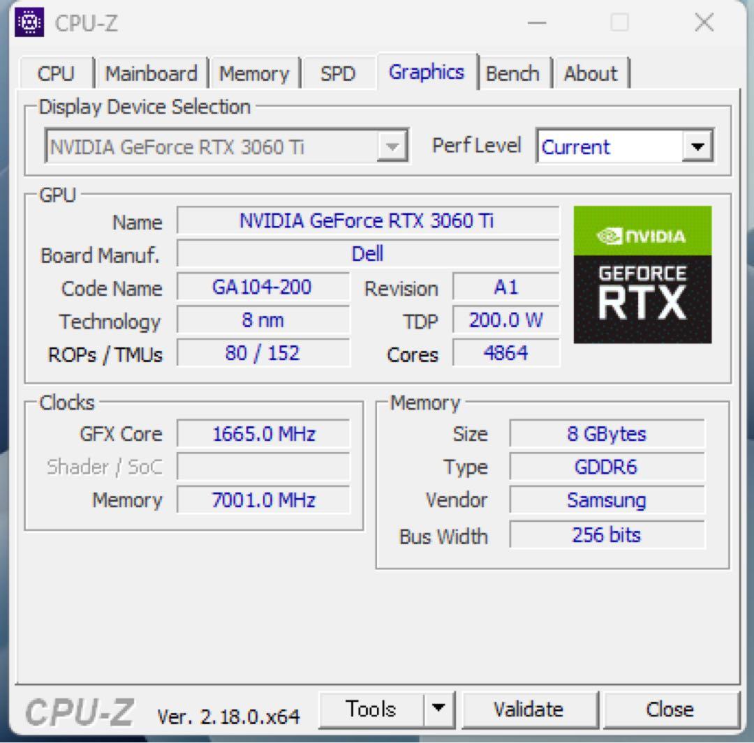RTX 3060ti 8GB 【動作確認済】