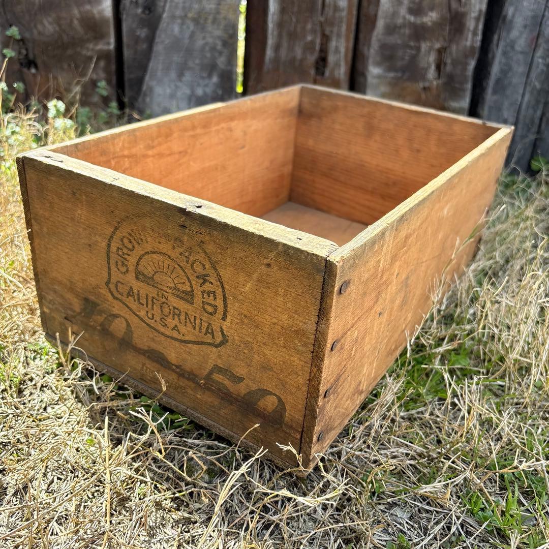 【USA vintage】Argo BRAND 木箱 ウッドボックス アメリカ
