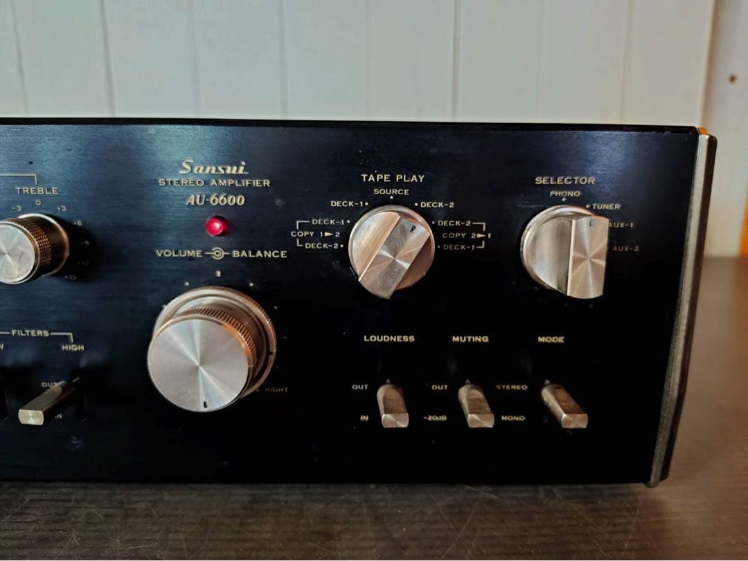 【レトロ】Sansui プリメインアンプ AU-6600(動作未確認)