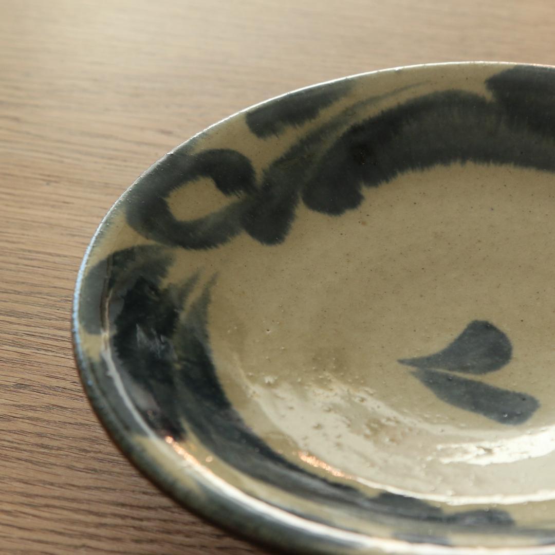 沖縄　やちむん　北窯　松田共司工房　皿　22cm　天皿