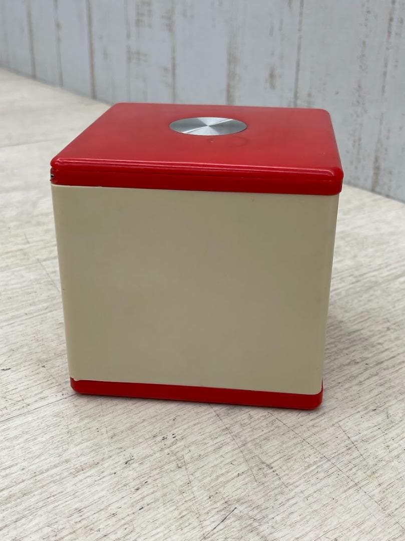 1970S スペースエイジ メイクアップ キューブ 化粧箱 ミラー付き
