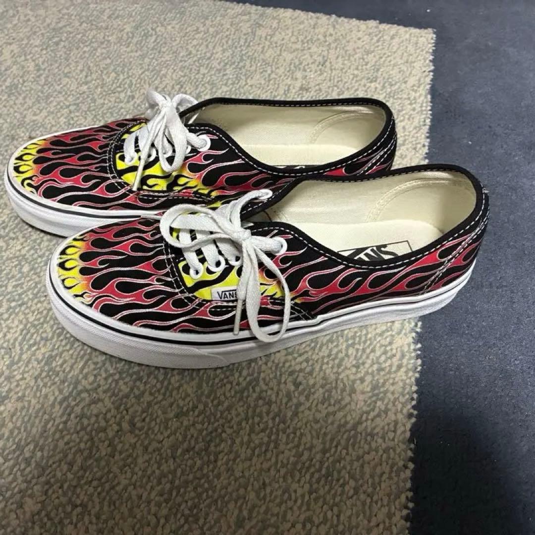 vans authentic flame model フレイム柄　ファイヤー
